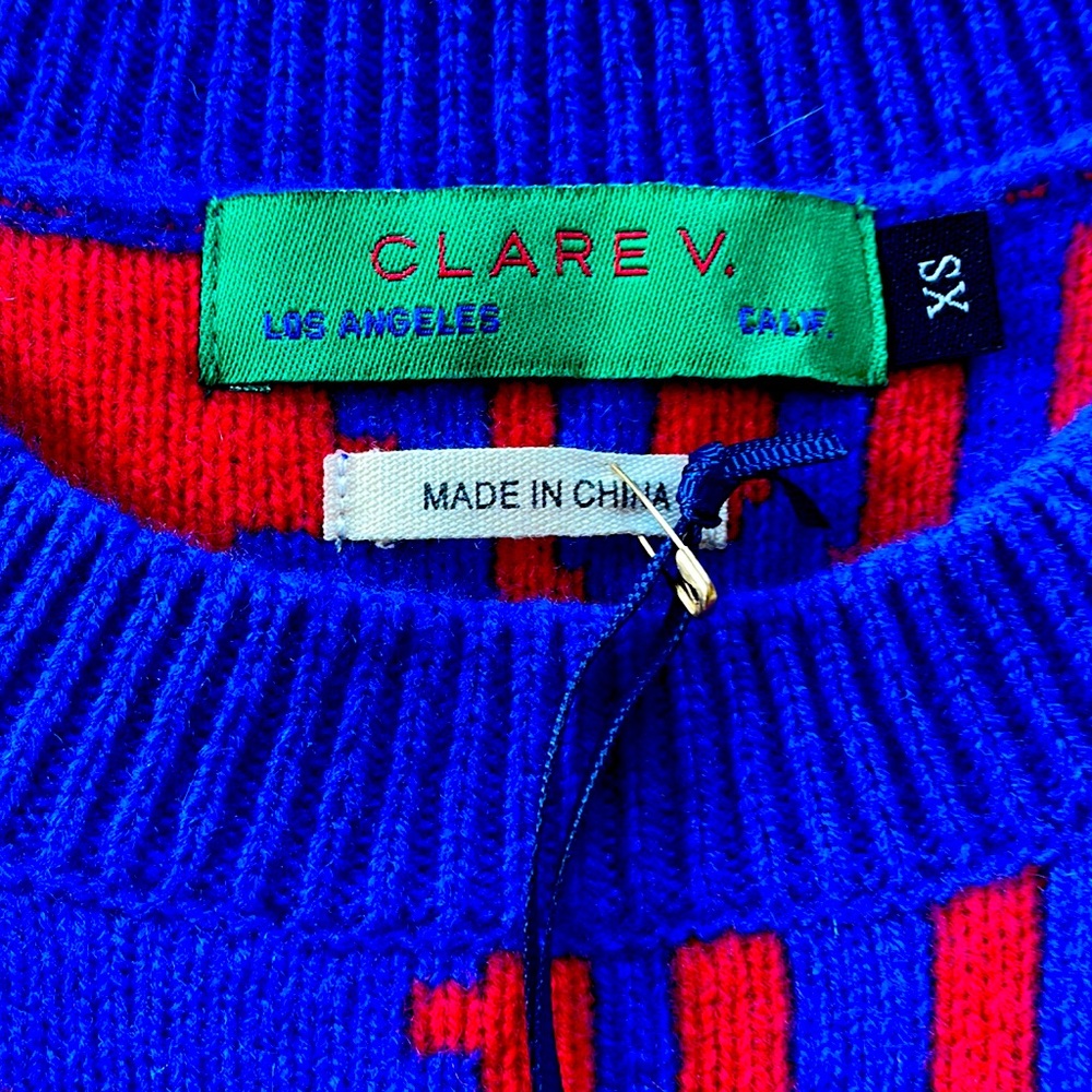 Clare V Discotheque Wool Sweater size XS